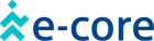 E-core logo with a turquoise figure and the text 