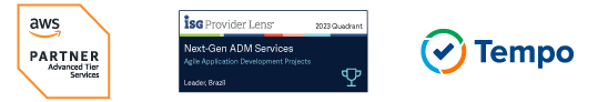 Logos for AWS Partner, Isola Founder, and Tempo.