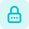 Cyan padlock icon.