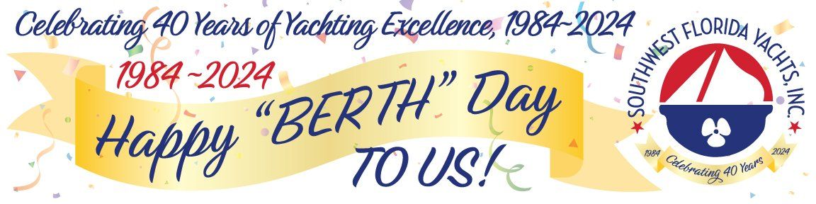A banner that says happy berth day to us
