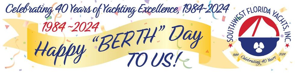 A banner that says happy berth day to us