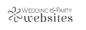 Wedding Party Websites logo with gray flower icon and text on white background