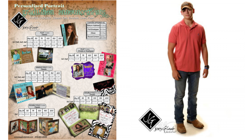 Man in red shirt, jeans, and boots beside a collage of product packaging and logos on a textured background