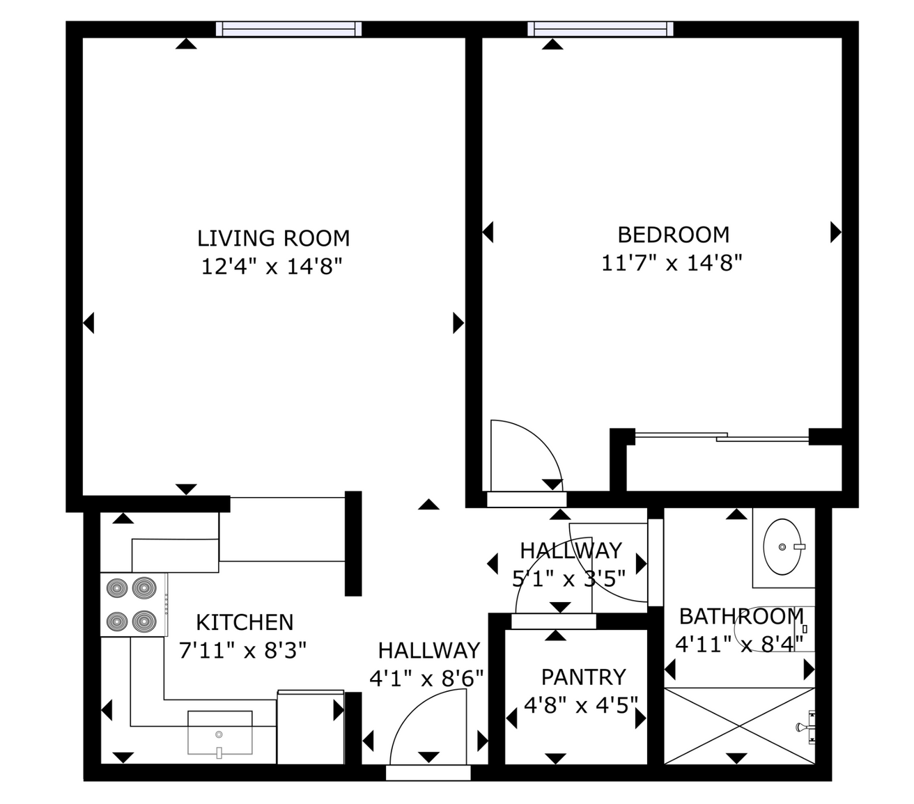The Bowery Flat Floor Plan
