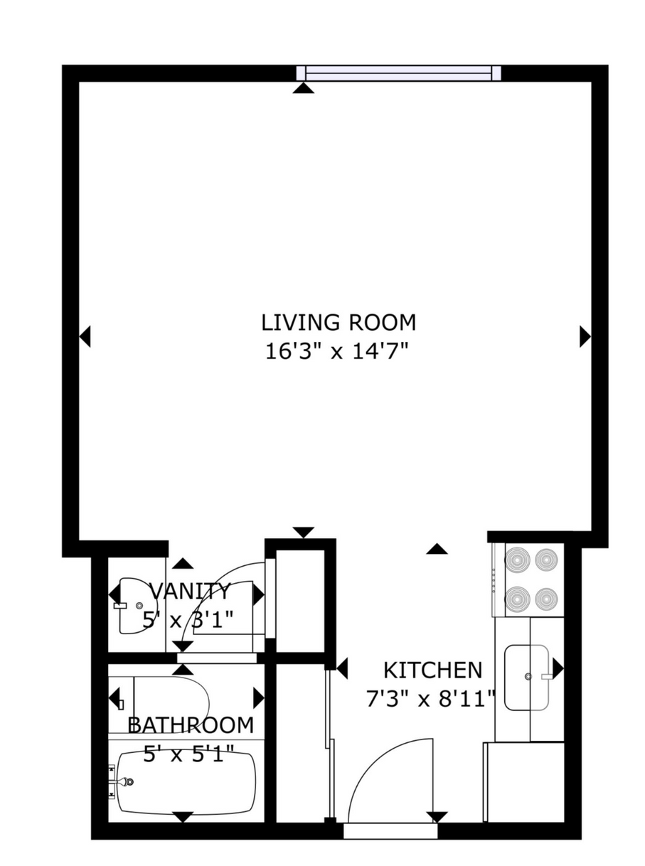 The Bowery Flat Floor Plan
