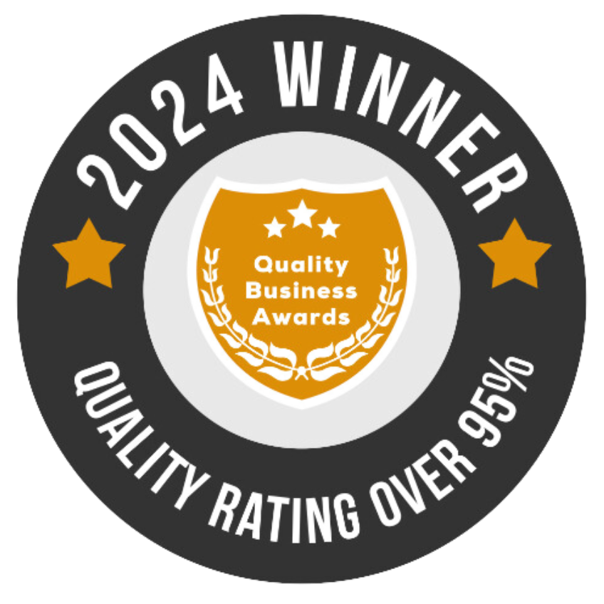 2024 winner quality business awards quality rating over 95%