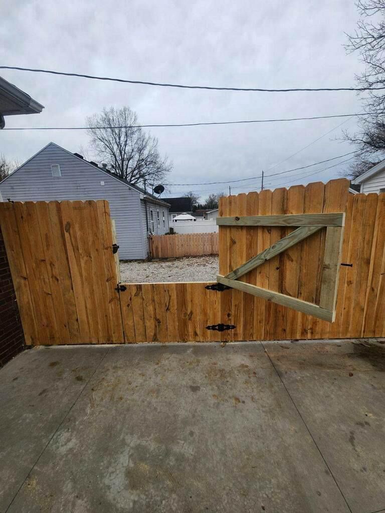 wood fencing
