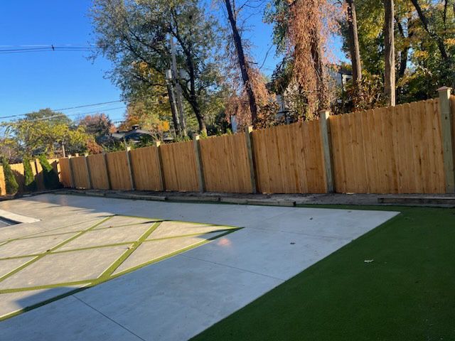 wood fencing