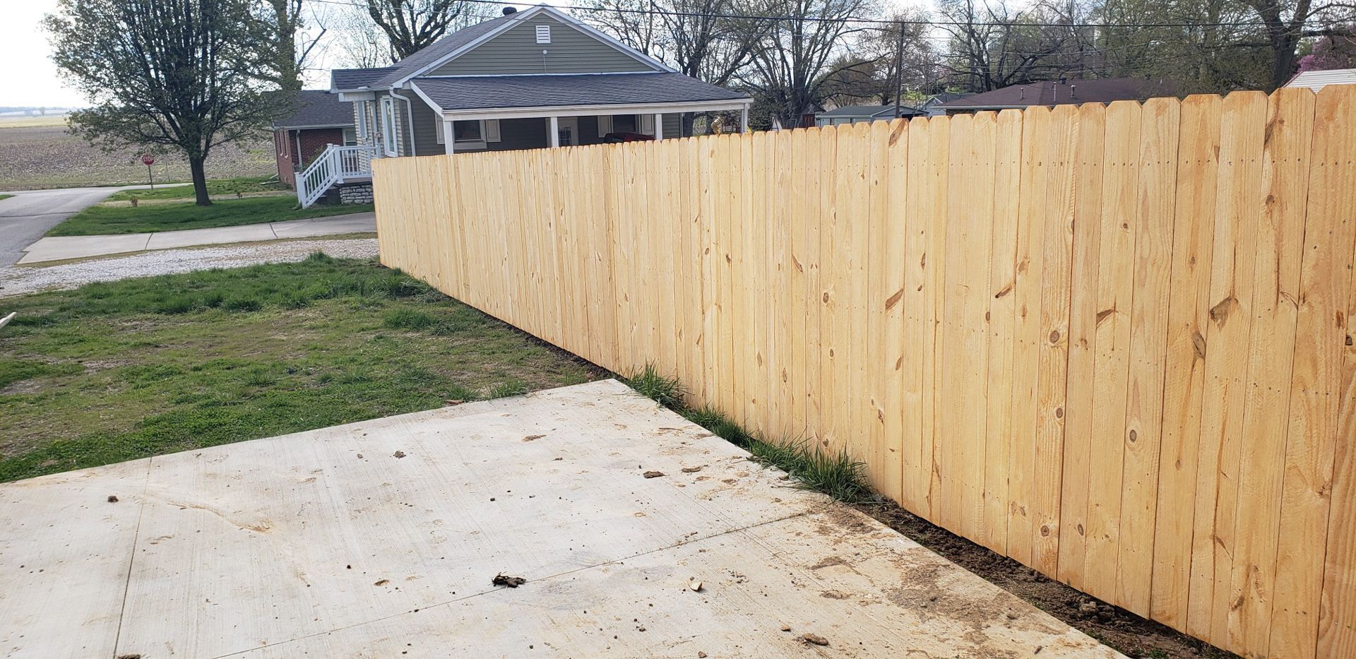 wood fencing