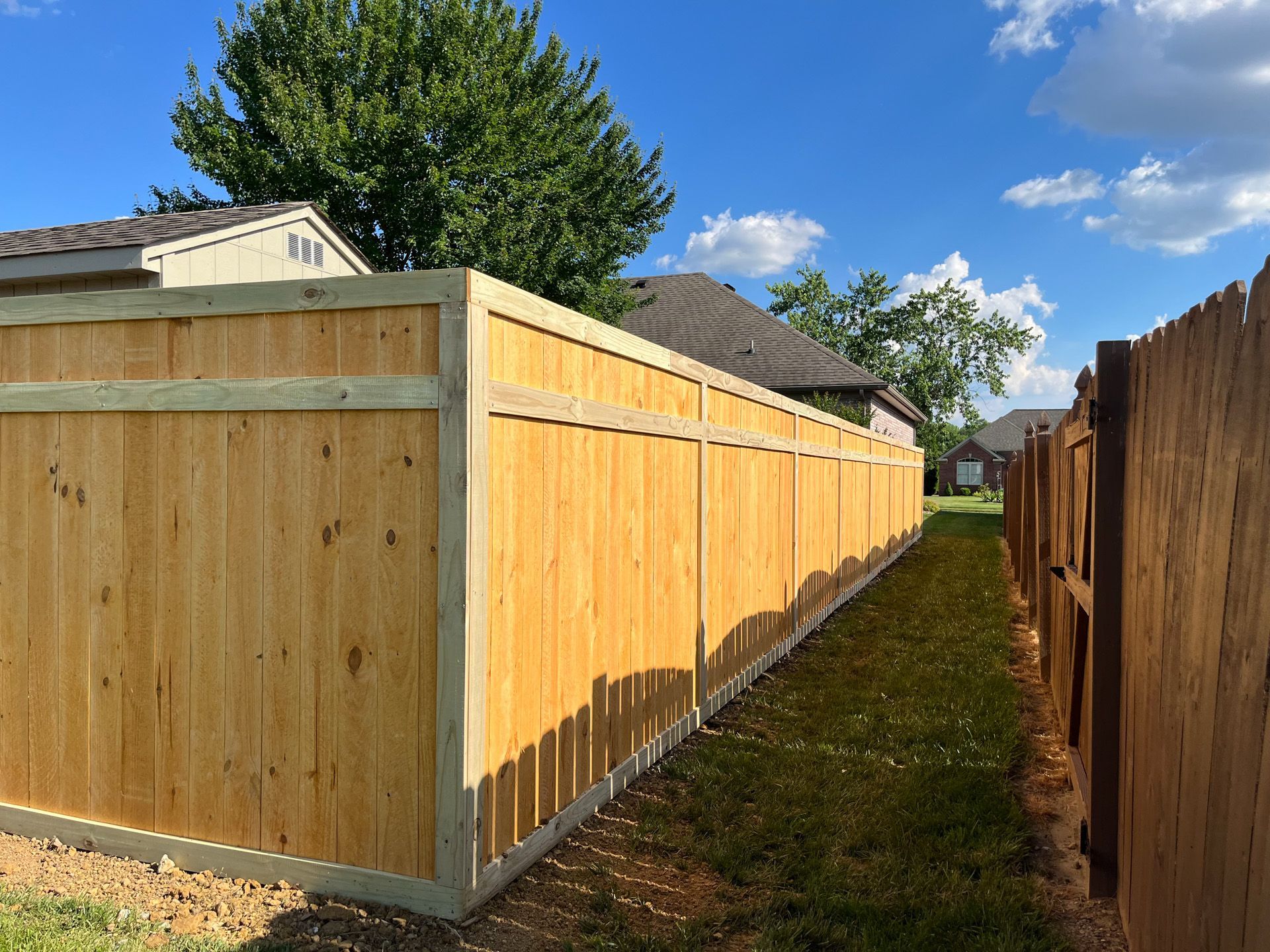 wood fencing