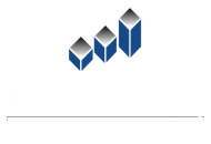 A white background with three blue cubes on it