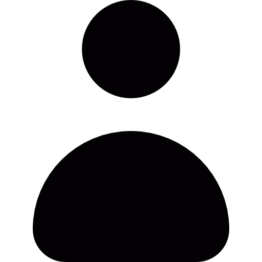 Black silhouette of a person.