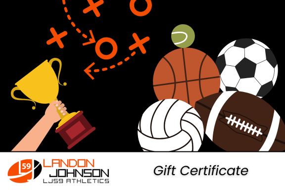 LJ59 Athletics Gift Certificate For Youth Sports Training Design 3