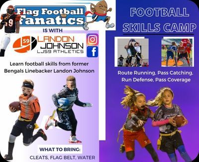flag football training poster