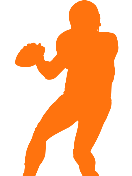 Icon of a football player demonstrating position-specific skills training