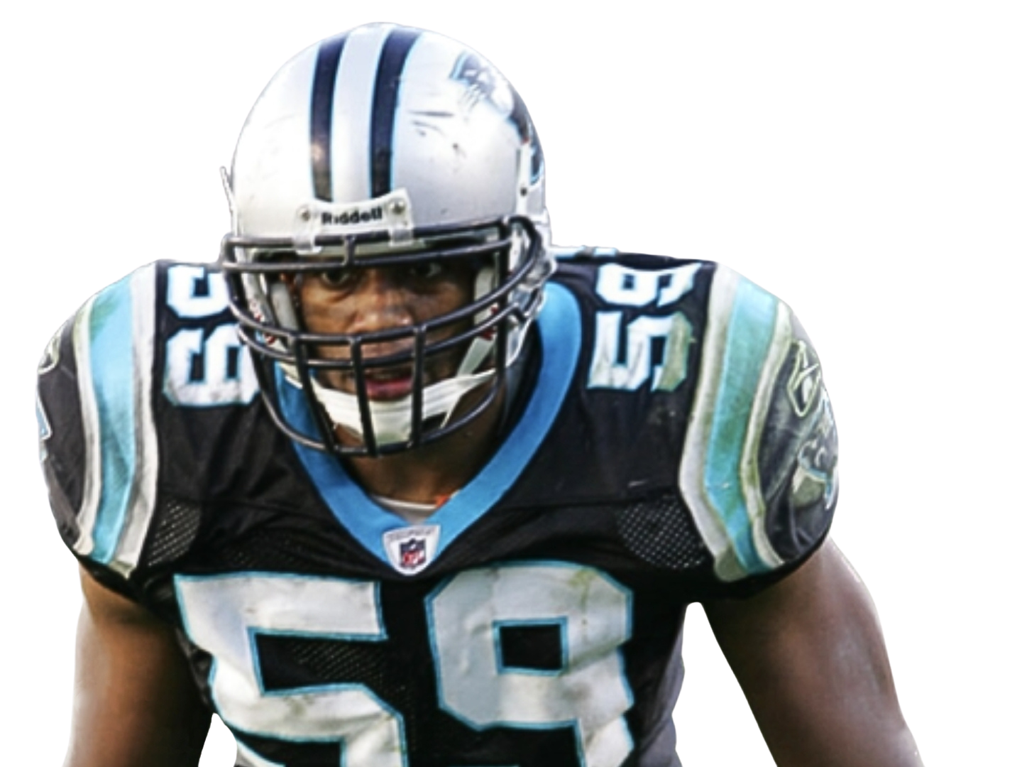 Trainer Landon Johnson on the Panthers football team ready to tackle