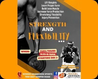 strength flexibility training poster
