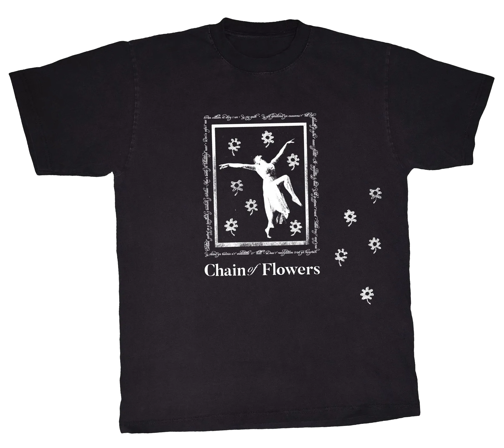 Chain of Flowers dancer tour shirt