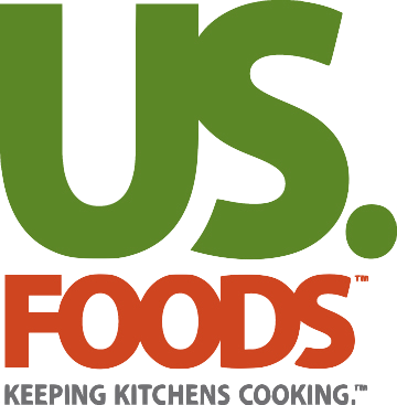 A logo for us foods keeping kitchens cooking