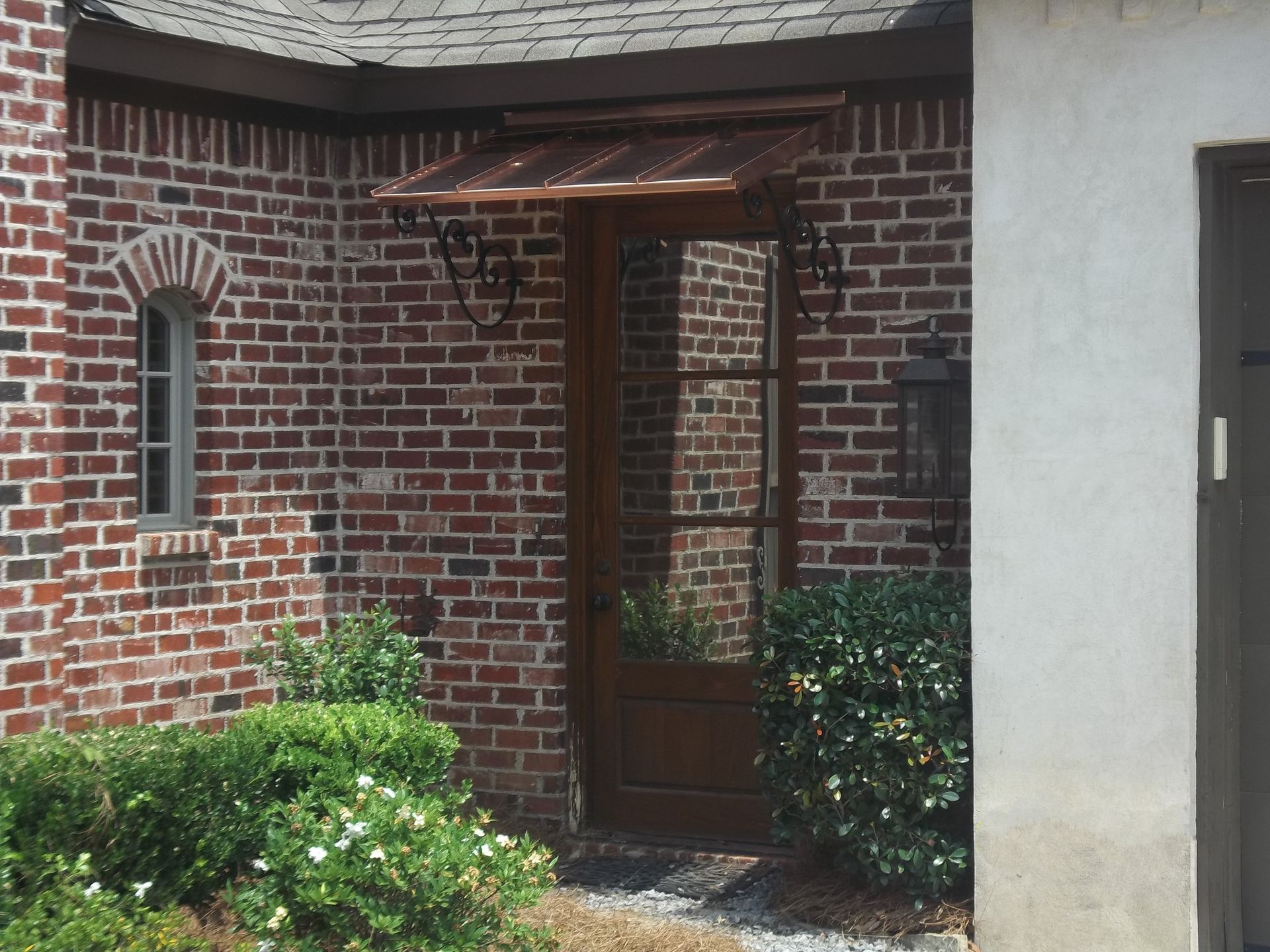 Copper Awning installation Jackson, MS French Awnings & Screens co