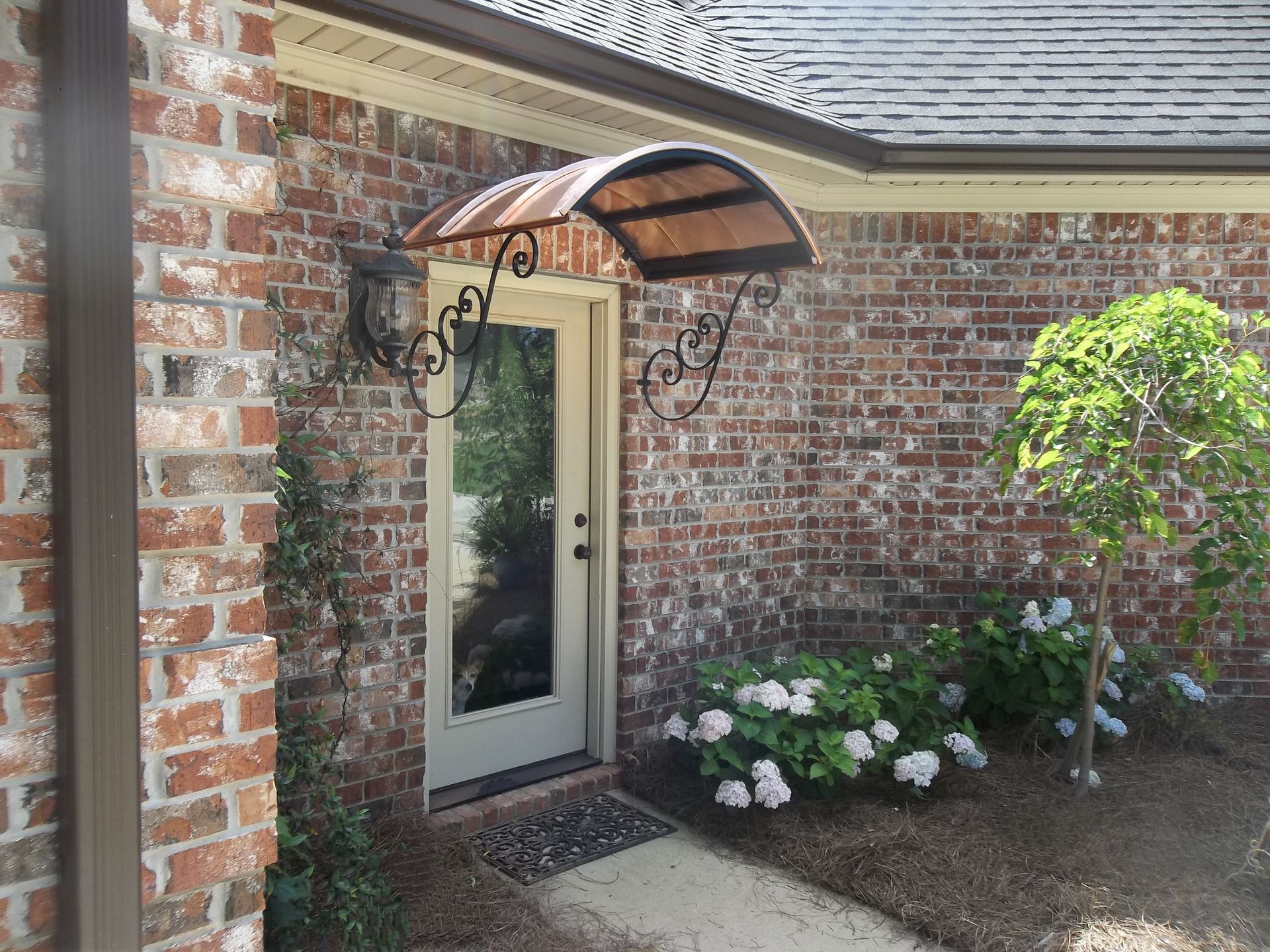 Copper Awning installation Jackson, MS French Awnings & Screens co