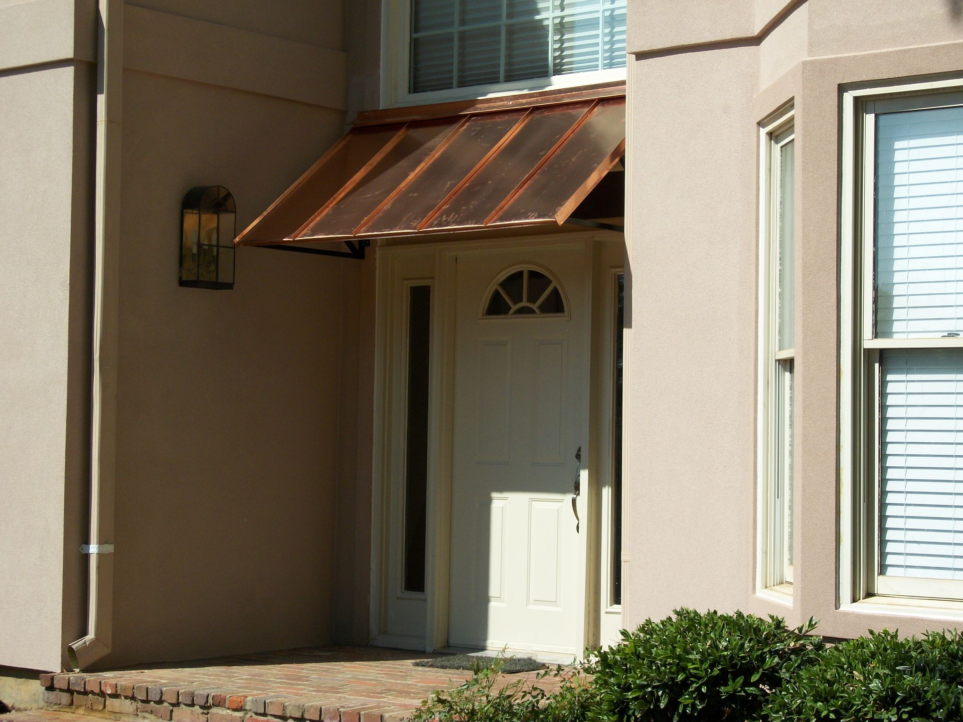 Copper Awning installation Jackson, MS French Awnings & Screens co