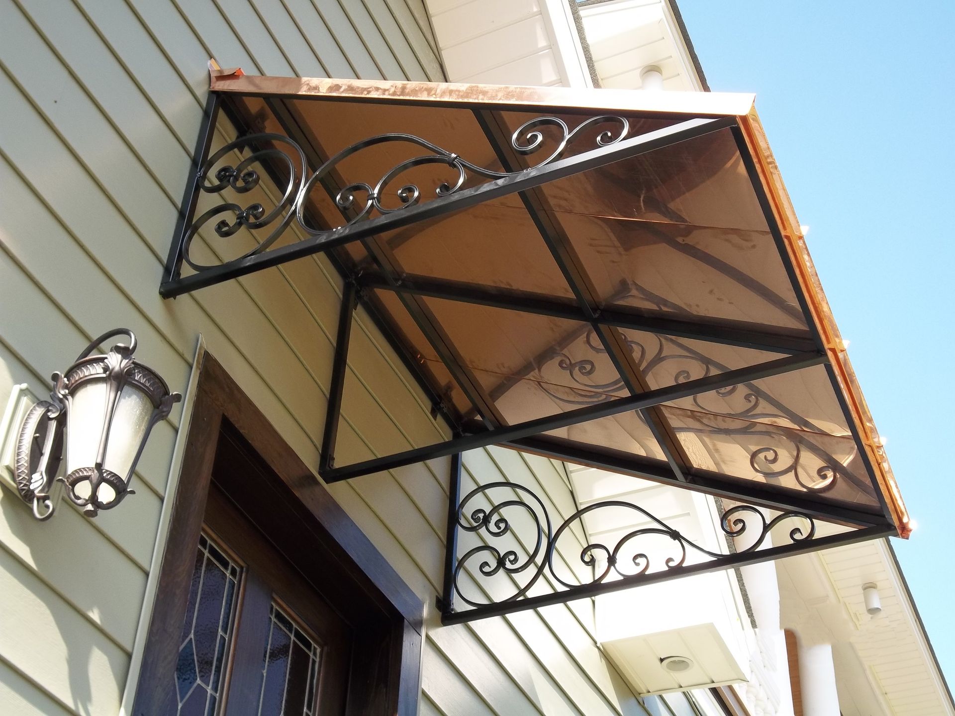 Copper Awning installation Jackson, MS French Awnings & Screens co