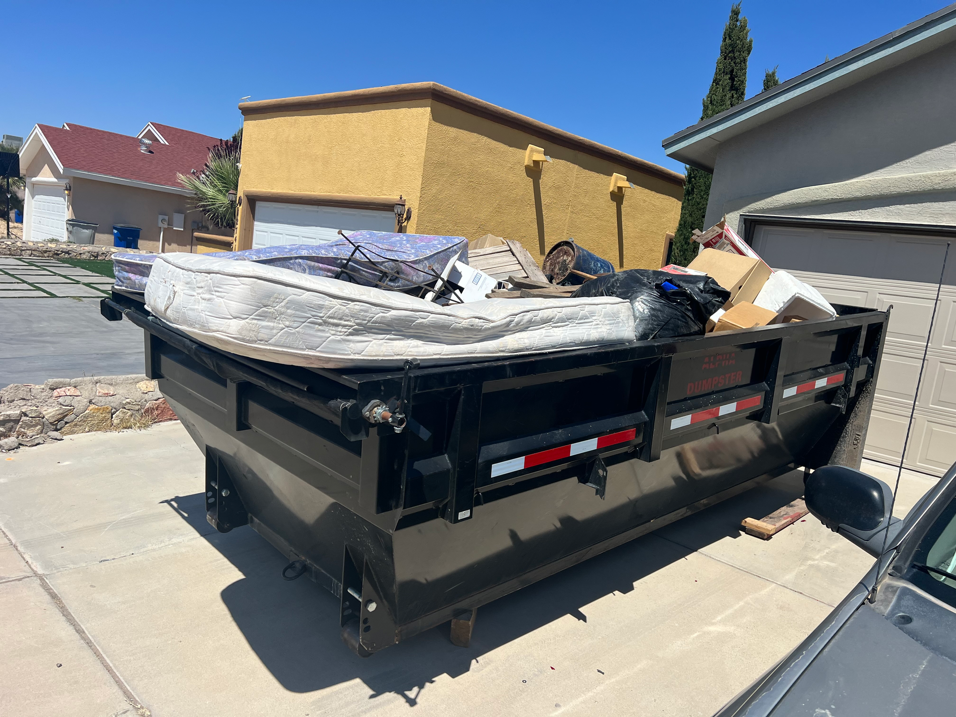 Man doing house cleanup