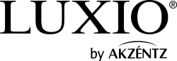 A black and white logo for luxio by akzentz