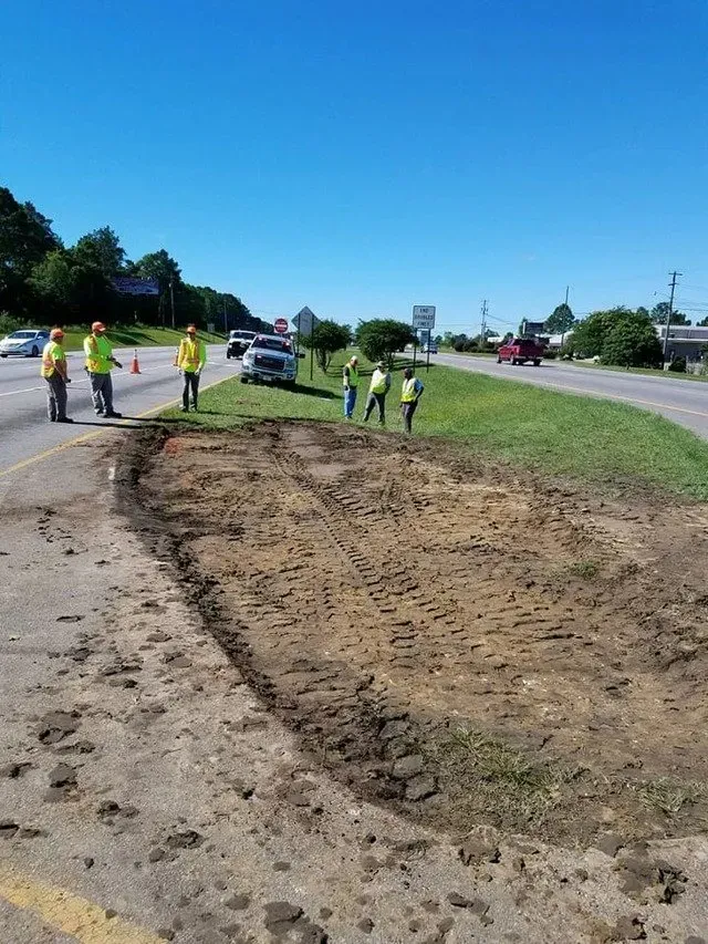 Group of workers on the site — Ashford, AL — Environmental & Hazmat Services Inc.