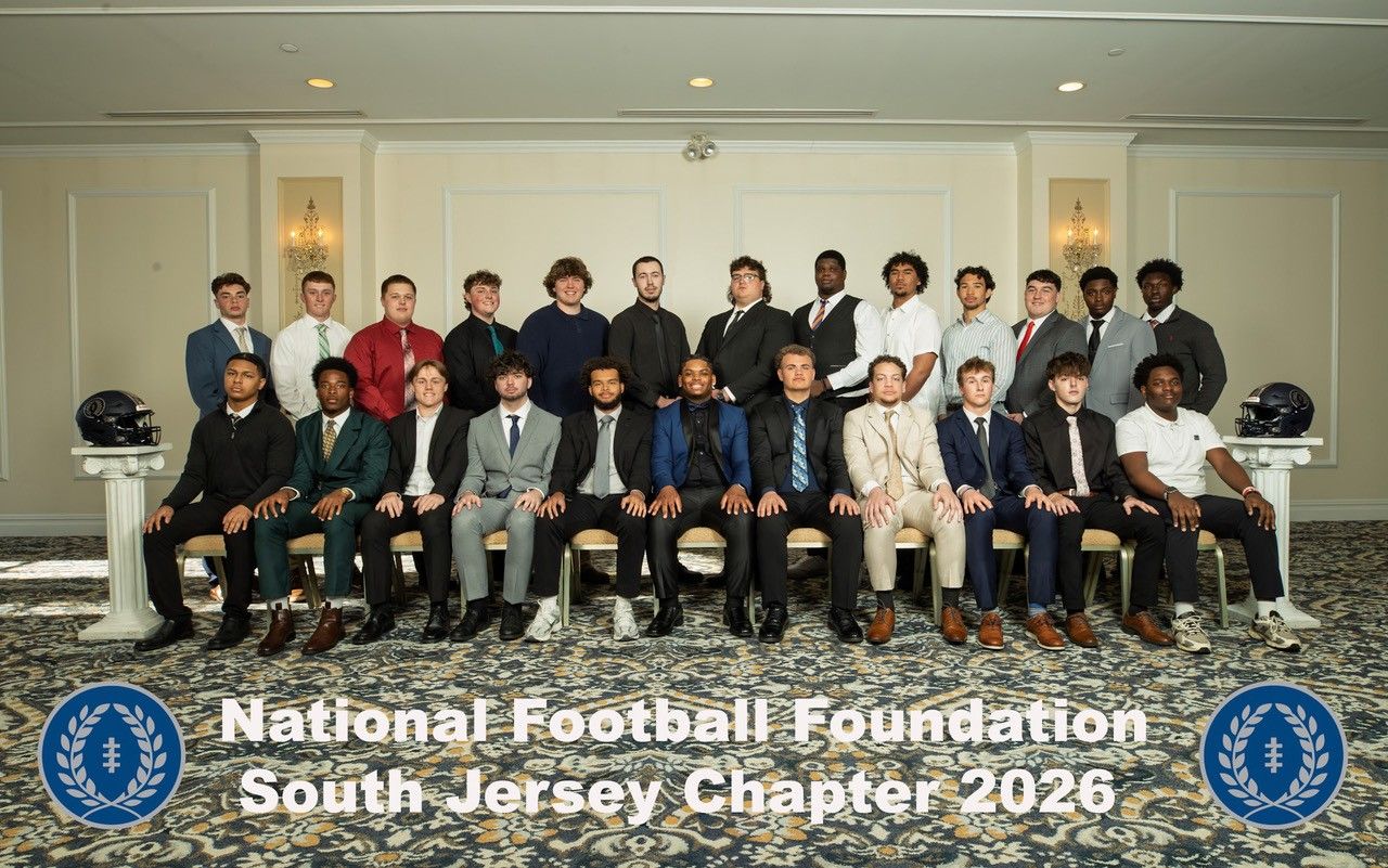 2025/2026 South Jersey Chapter of the National Football Foundation Scholar-Athletes Group Photo
