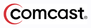 Comcast logo: Black text