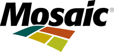 Logo for Mosaic, featuring the word
