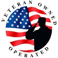 A silhouette of a soldier saluting in front of an american flag.