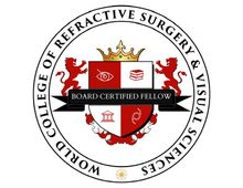 Badge Board Certified Fellow del World College of Refractive Surgery and Visual Sciences