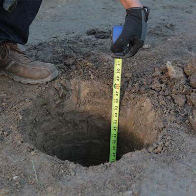 Pier hole excavatio
