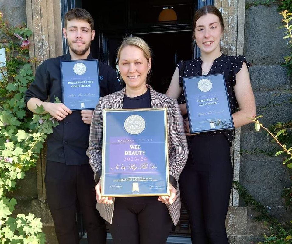 National Hotels of the Year | Scotland 2023... happy winners at No. 26 in Oban! Hotels of the Year Scotland | Membership page