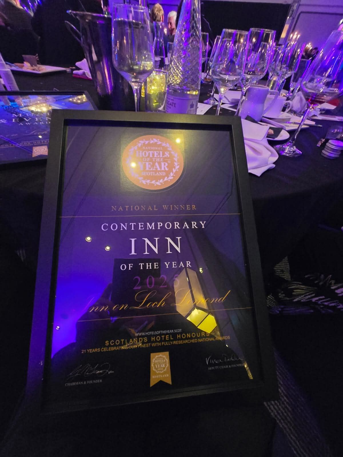 2025 Scottish Contemporary Inn of the Year is Inn on Loch Lomond 2025 Scottish Contemporary Inn of the Year is Inn on Loch Lomond