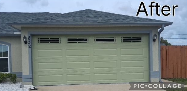 A picture of a house before and after being remodeled