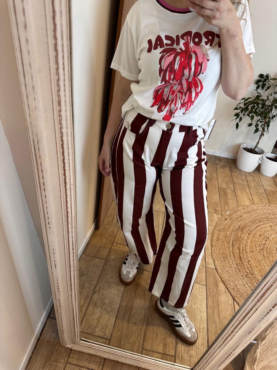 Pantalón LUISANA Bordo