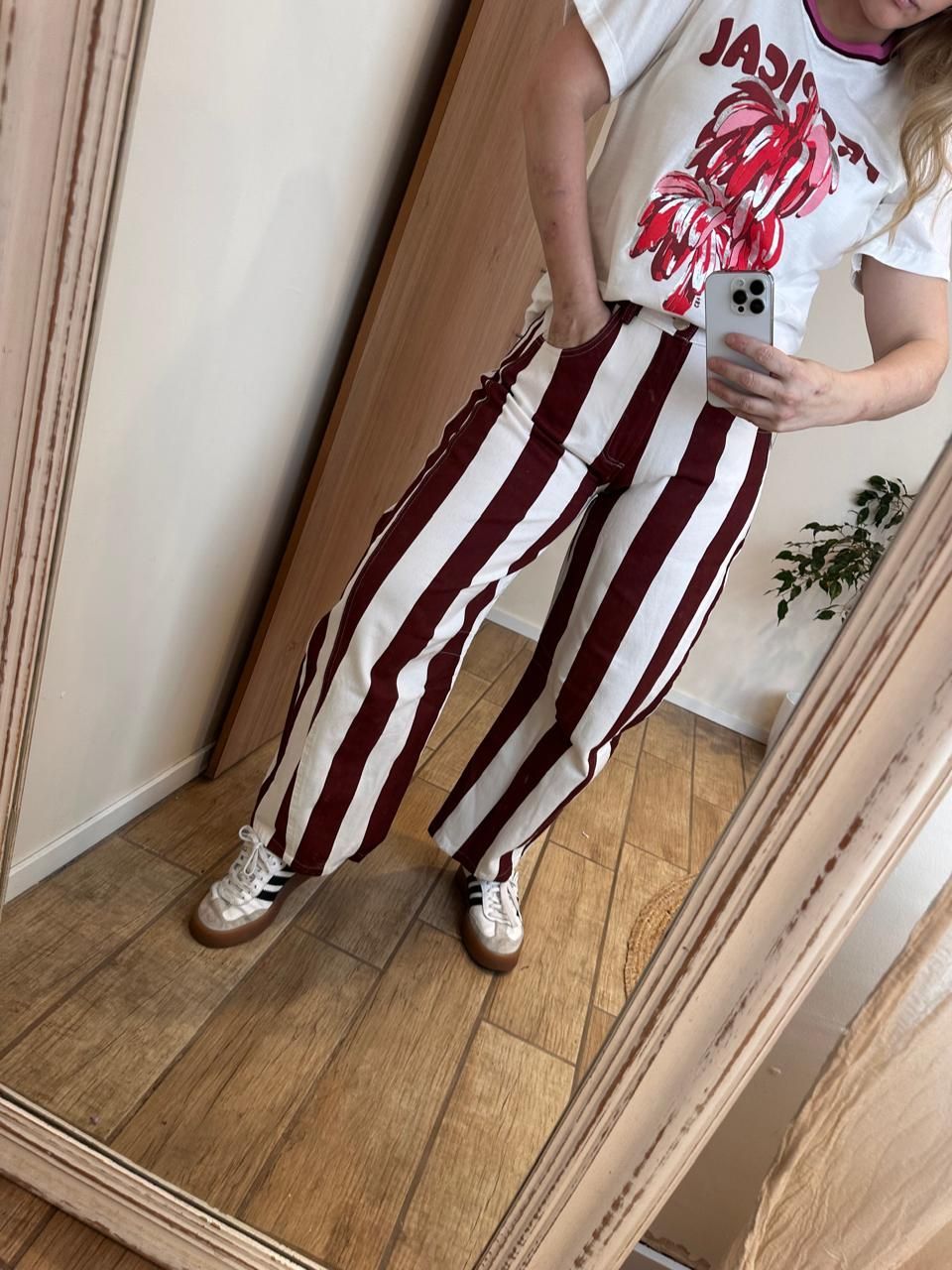 Pantalón LUISANA Bordo