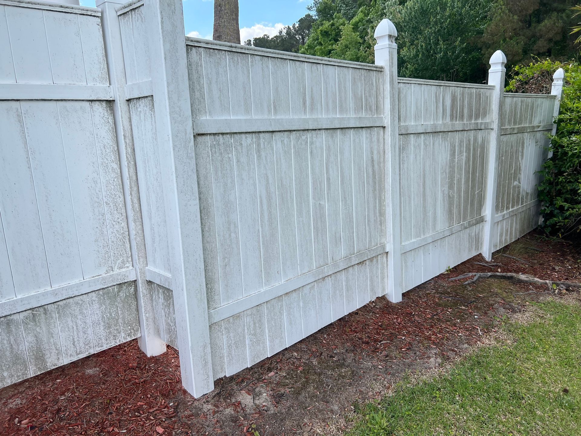 Before Fence Power Wash | Savannah, GA | Reed Home Services