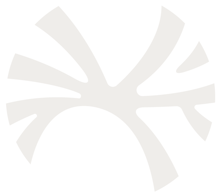 Abstract pale gray radial logo on a white background