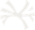 Abstract pale gray starburst logo on a white background