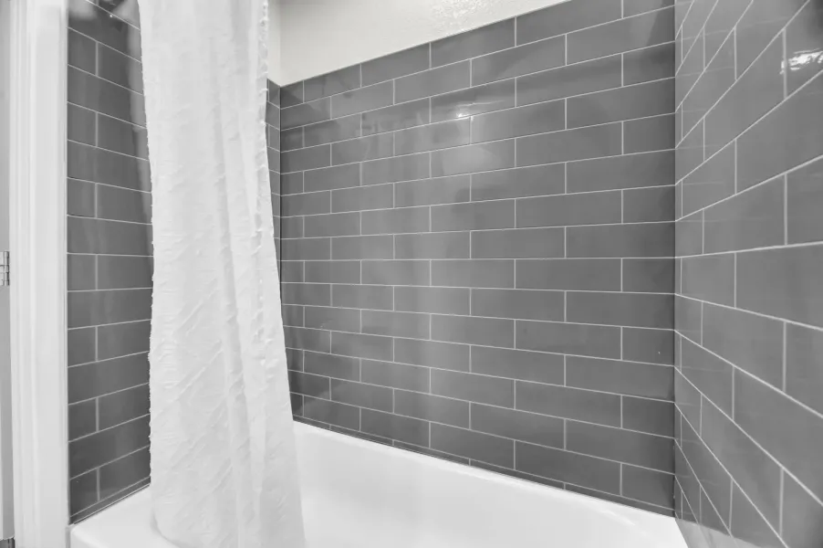 Apartment bathroom — representative home at Villa Ventura.