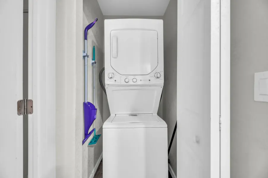 In-home laundry area — representative home at Villa Ventura.