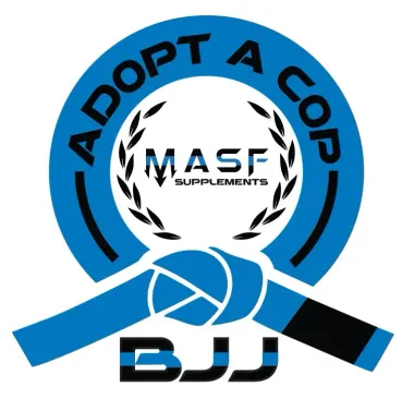 A logo that says adopt a cop on it