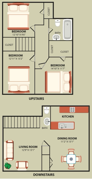 Three Bedroom