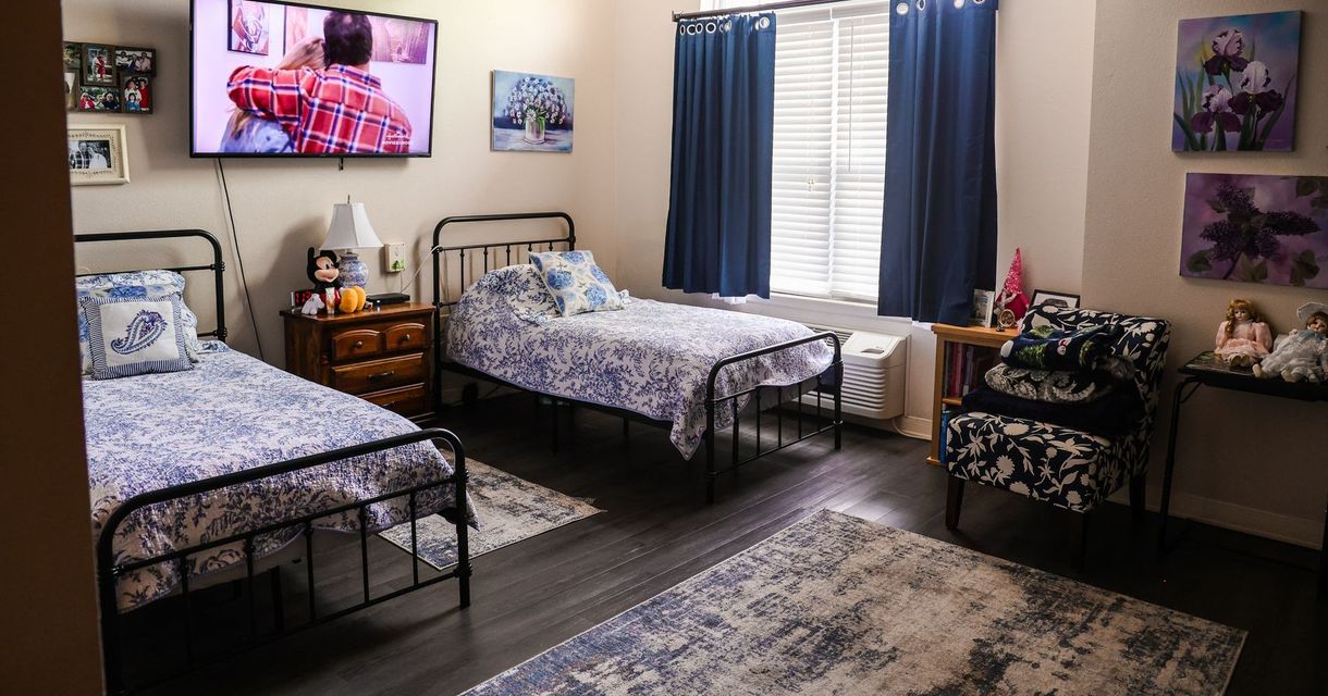 Double bedroom | Assisted living near Springfield MO 
