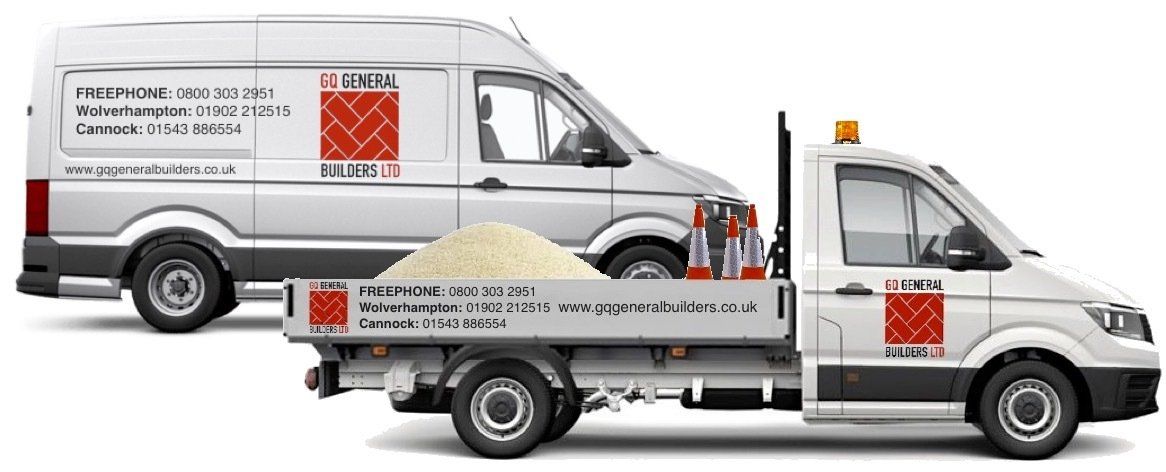 GQ General Builders Van and Tipper Builders and Driveway Specialists Staffordshire / West Midlands Patio Builders Wolverhampton